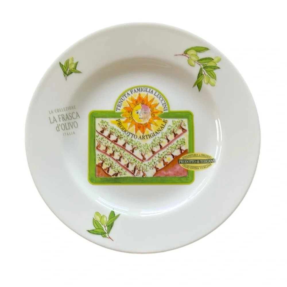 Crate & Barrel | La Frasca d’Olivo Collection of 6 Hors d'oeuvres Plates…